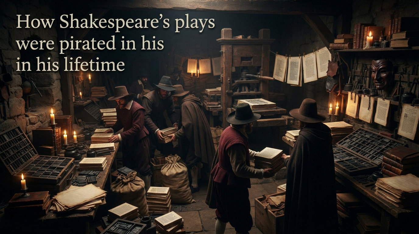 How Shakespeare's plays were pirated in his lifetime
