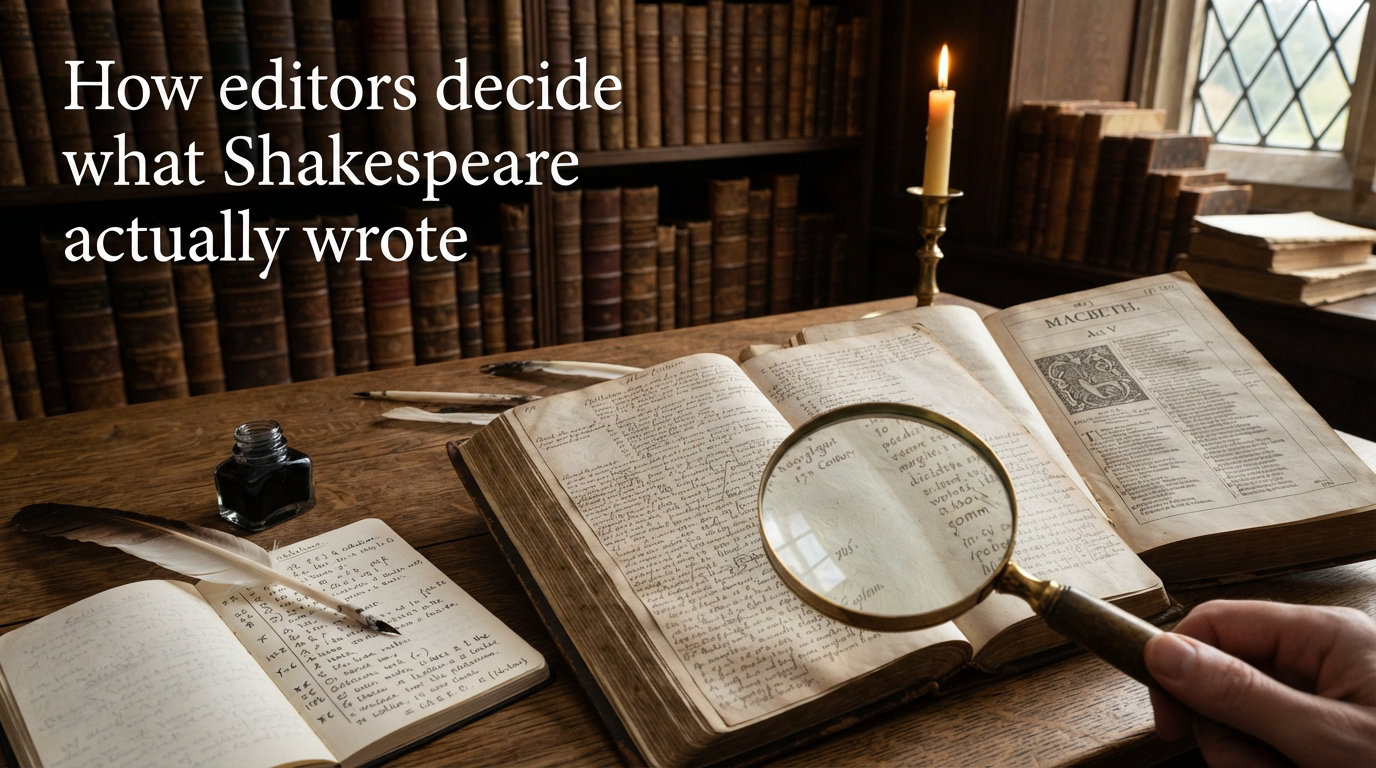 How editors decide what Shakespeare actually wrote
