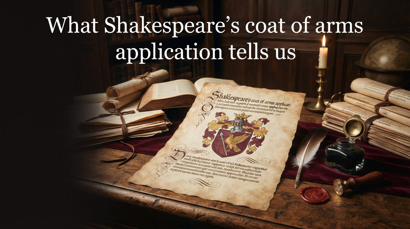 What Shakespeare's coat of arms application tells us