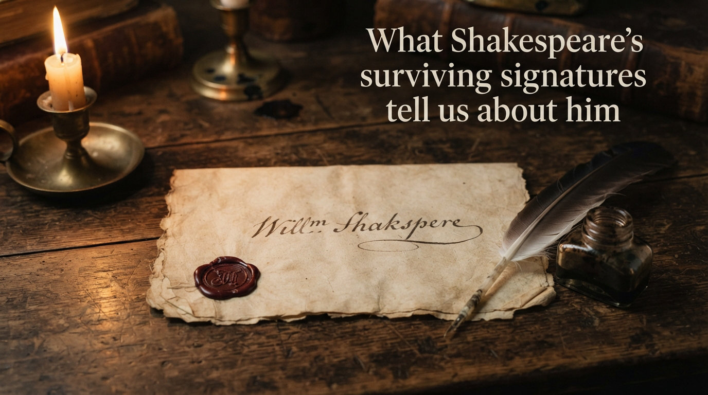 What Shakespeare's surviving signatures tell us about him