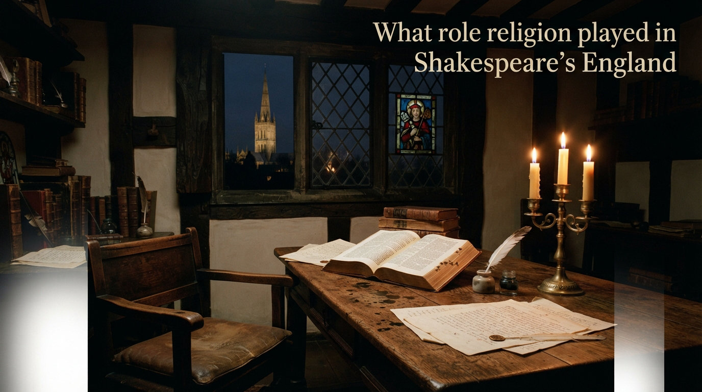 What role religion played in Shakespeare's England