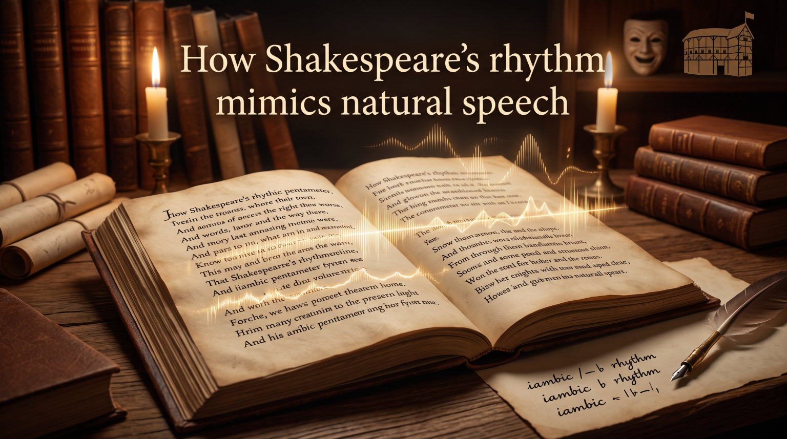 How Shakespeare's rhythm mimics natural speech