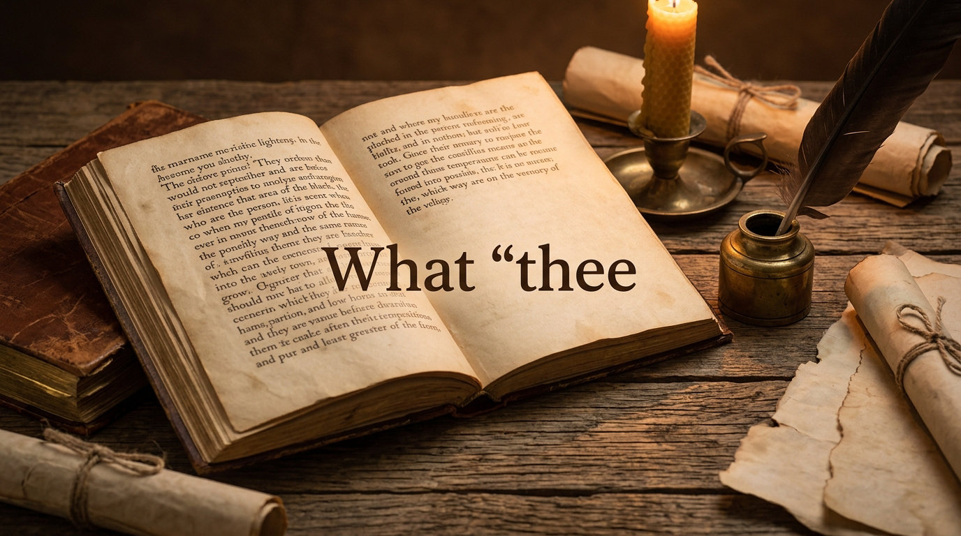 What "thee