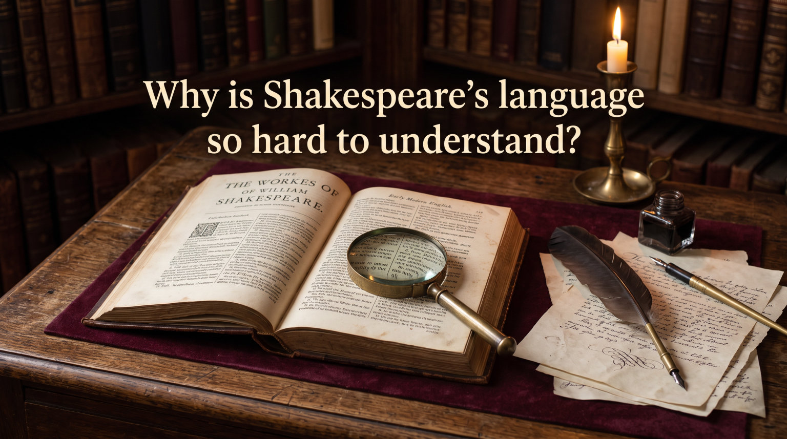 Why is Shakespeare's language so hard to understand?