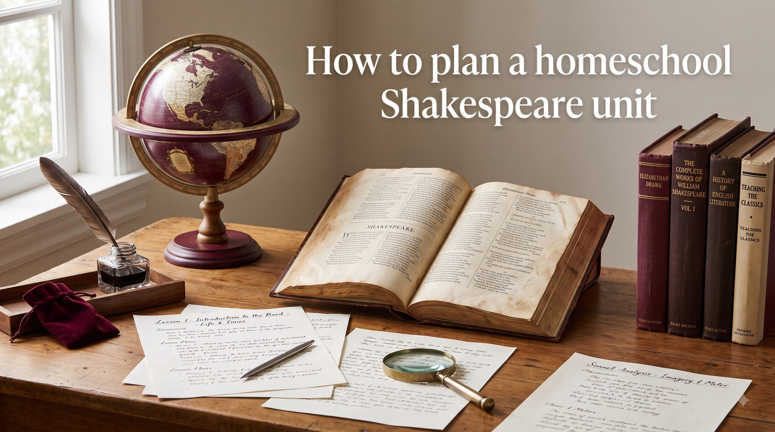 How to plan a homeschool Shakespeare unit