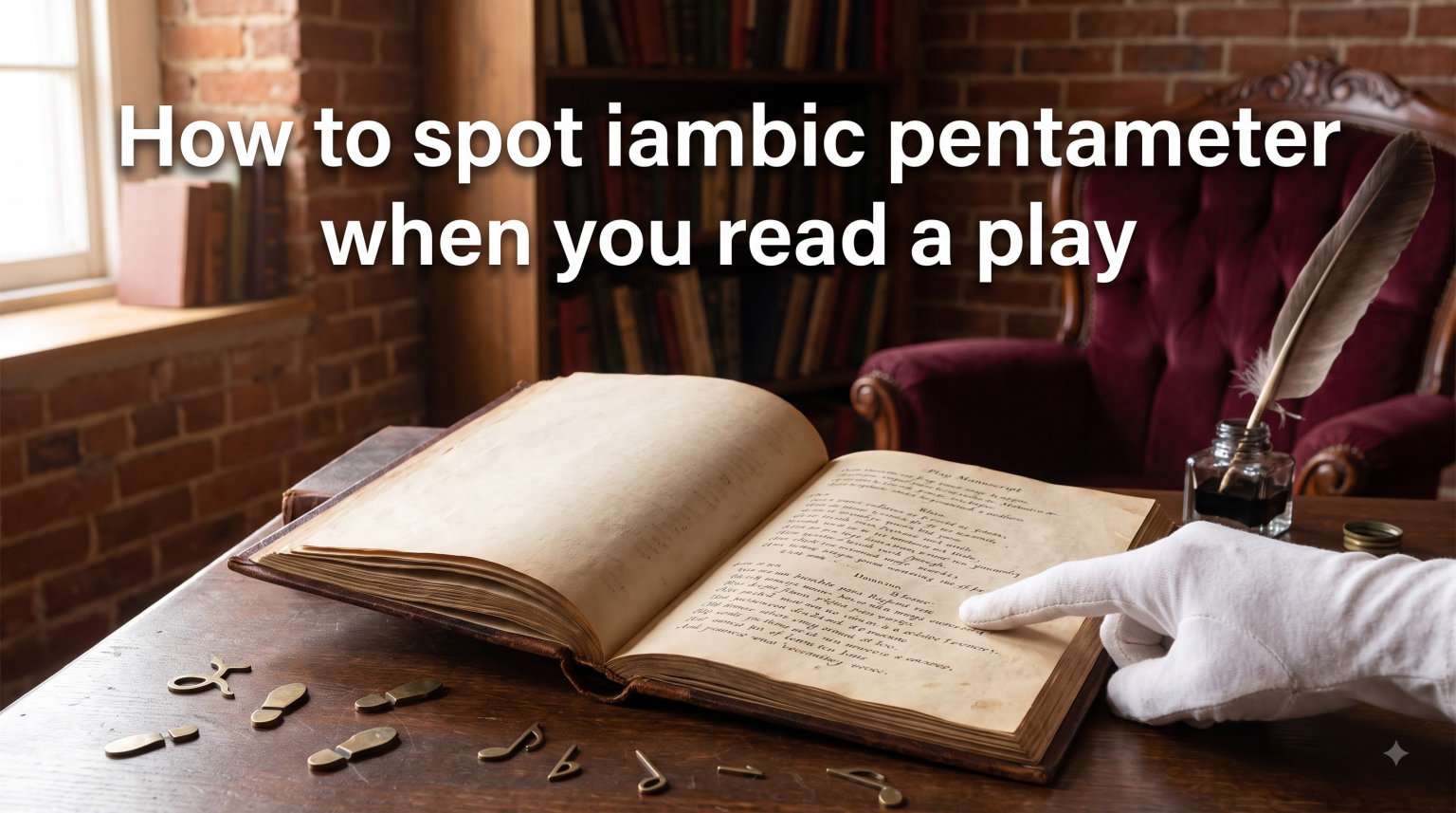 How to spot iambic pentameter when you read a play