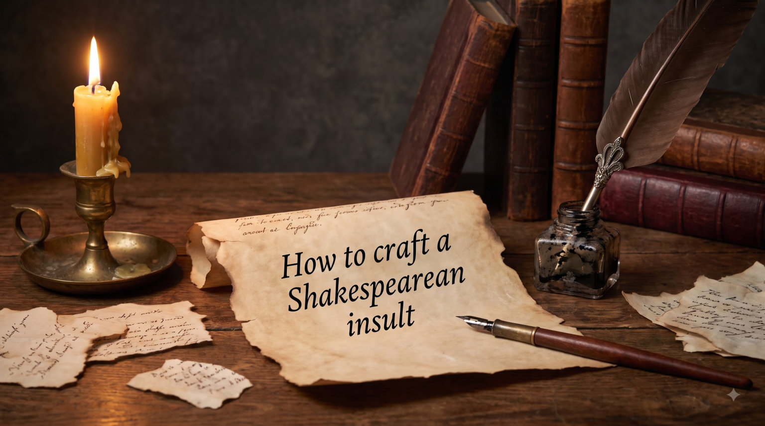 How to craft a Shakespearean insult