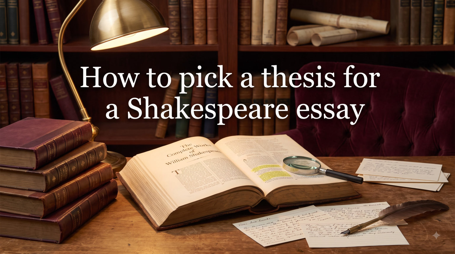 How to pick a thesis for a Shakespeare essay