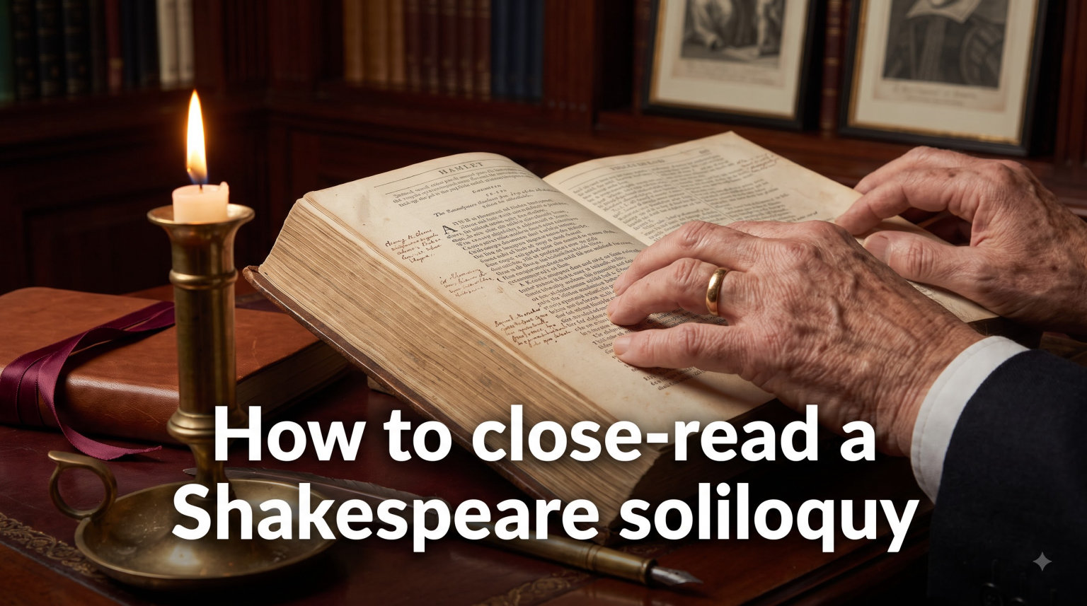 How to close-read a Shakespeare soliloquy