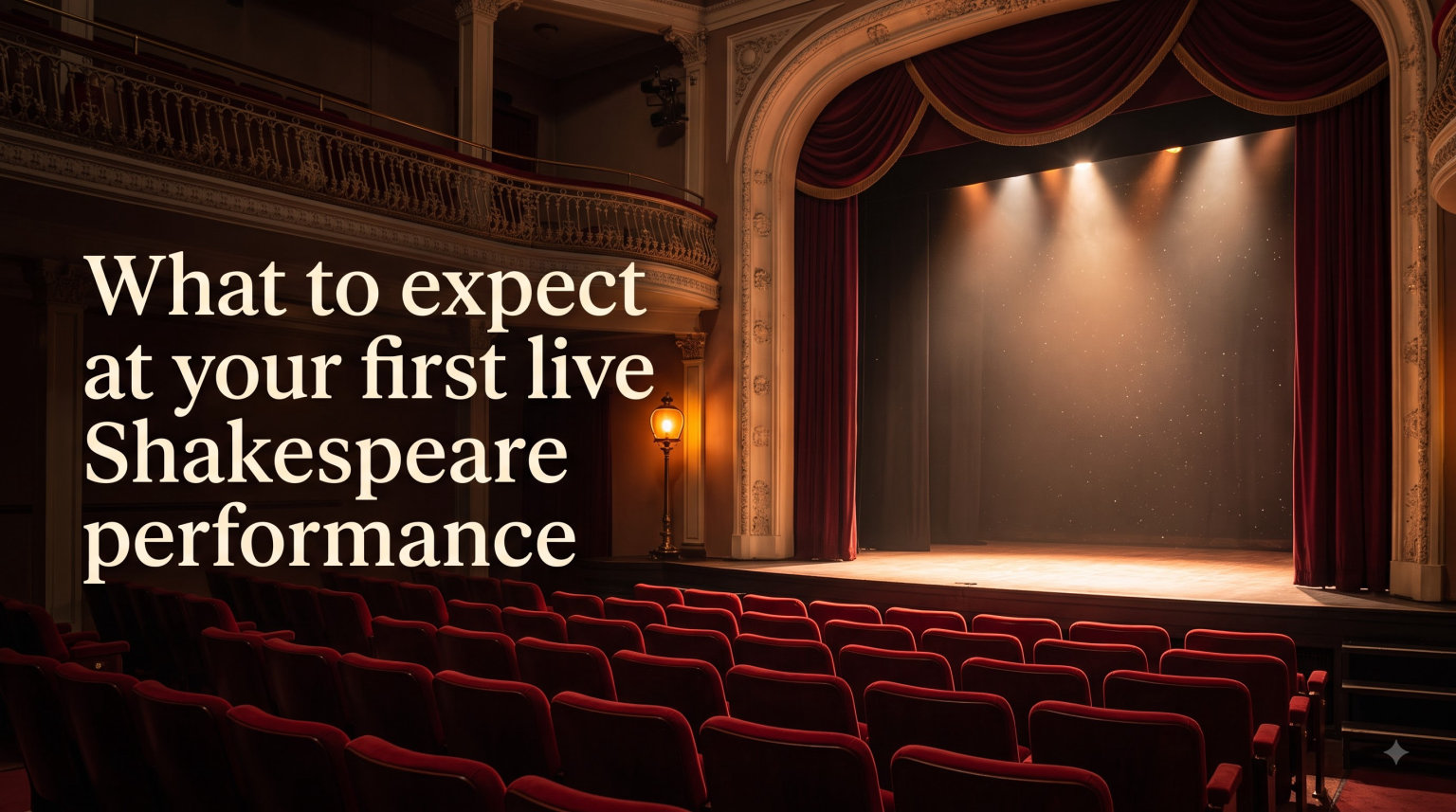 What to expect at your first live Shakespeare performance