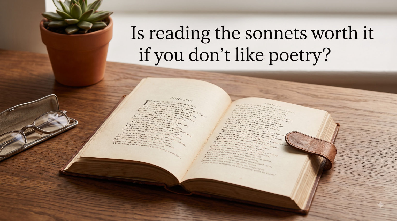 Is reading the sonnets worth it if you don't like poetry?