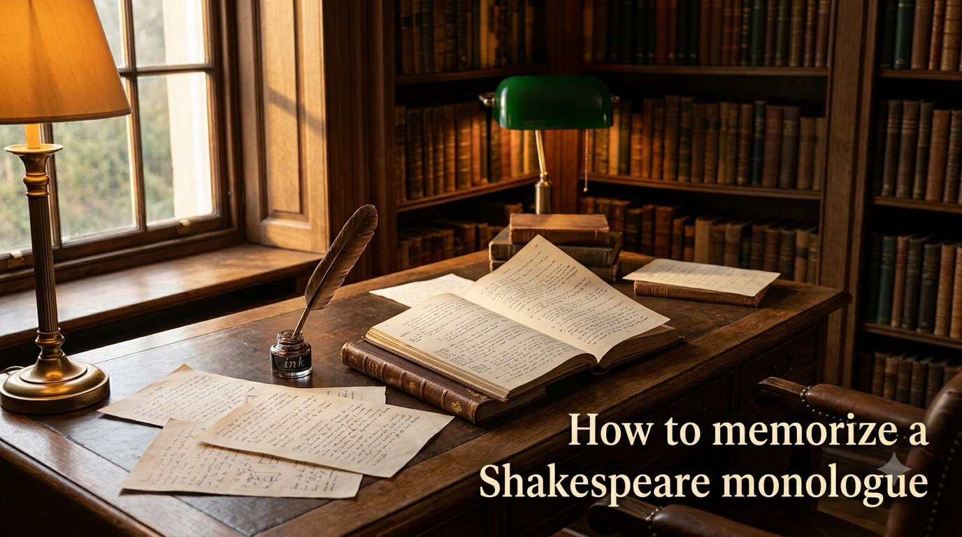 How to memorize a Shakespeare monologue