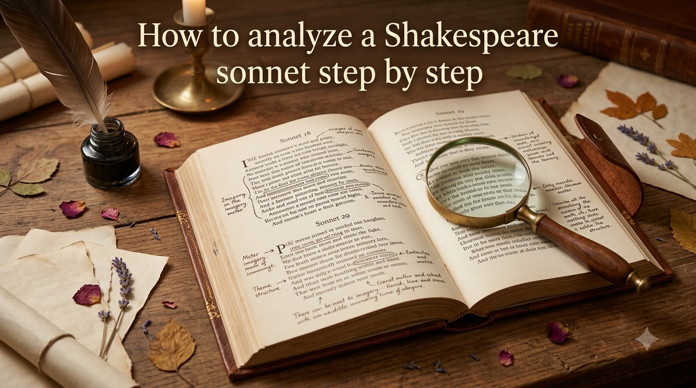 How to analyze a Shakespeare sonnet step by step