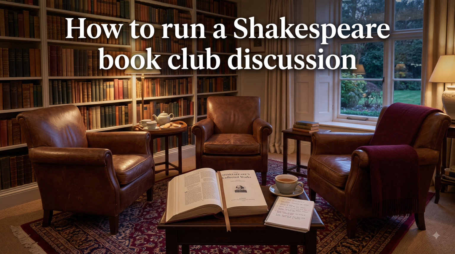 How to run a Shakespeare book club discussion