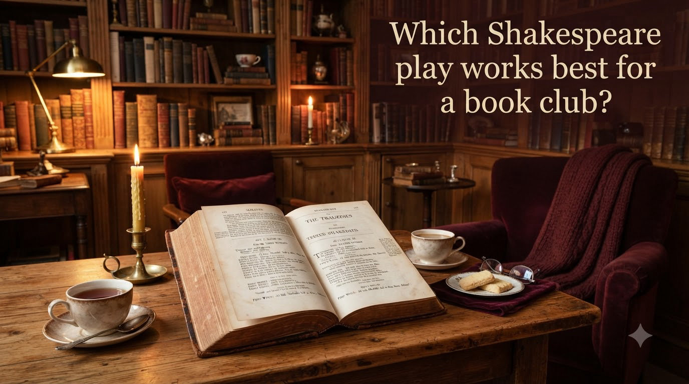 Which Shakespeare play works best for a book club?