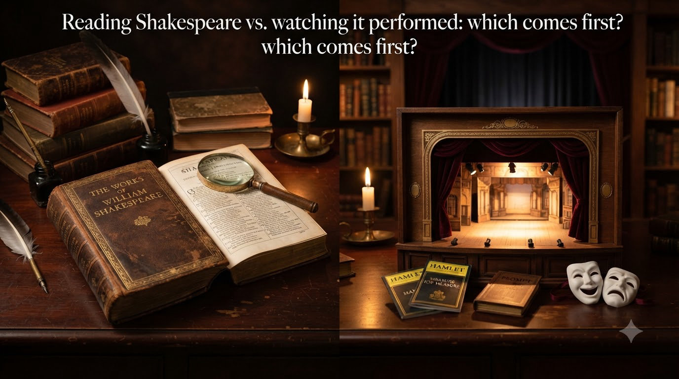 Reading Shakespeare vs. watching it performed: which comes first?