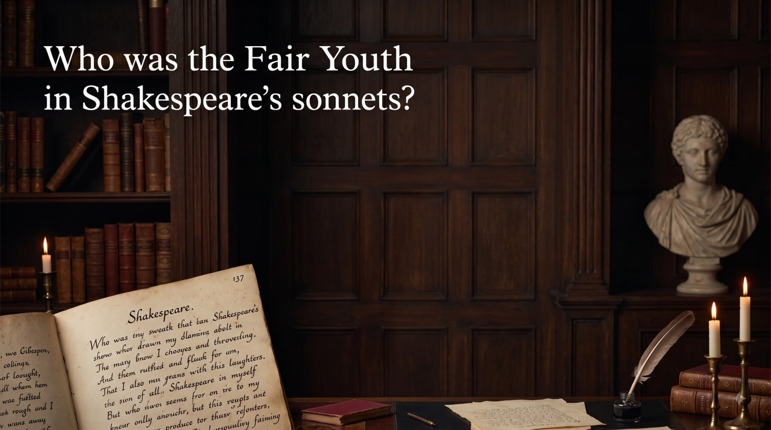 Who was the Fair Youth in Shakespeare's sonnets?