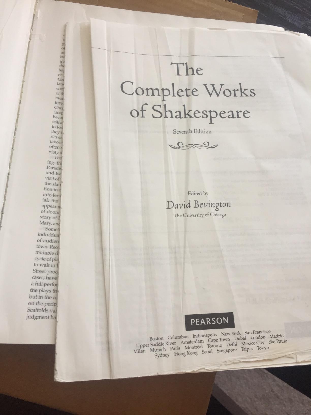 Complete Works of Shakespeare, The (Bevington) customer photo 2