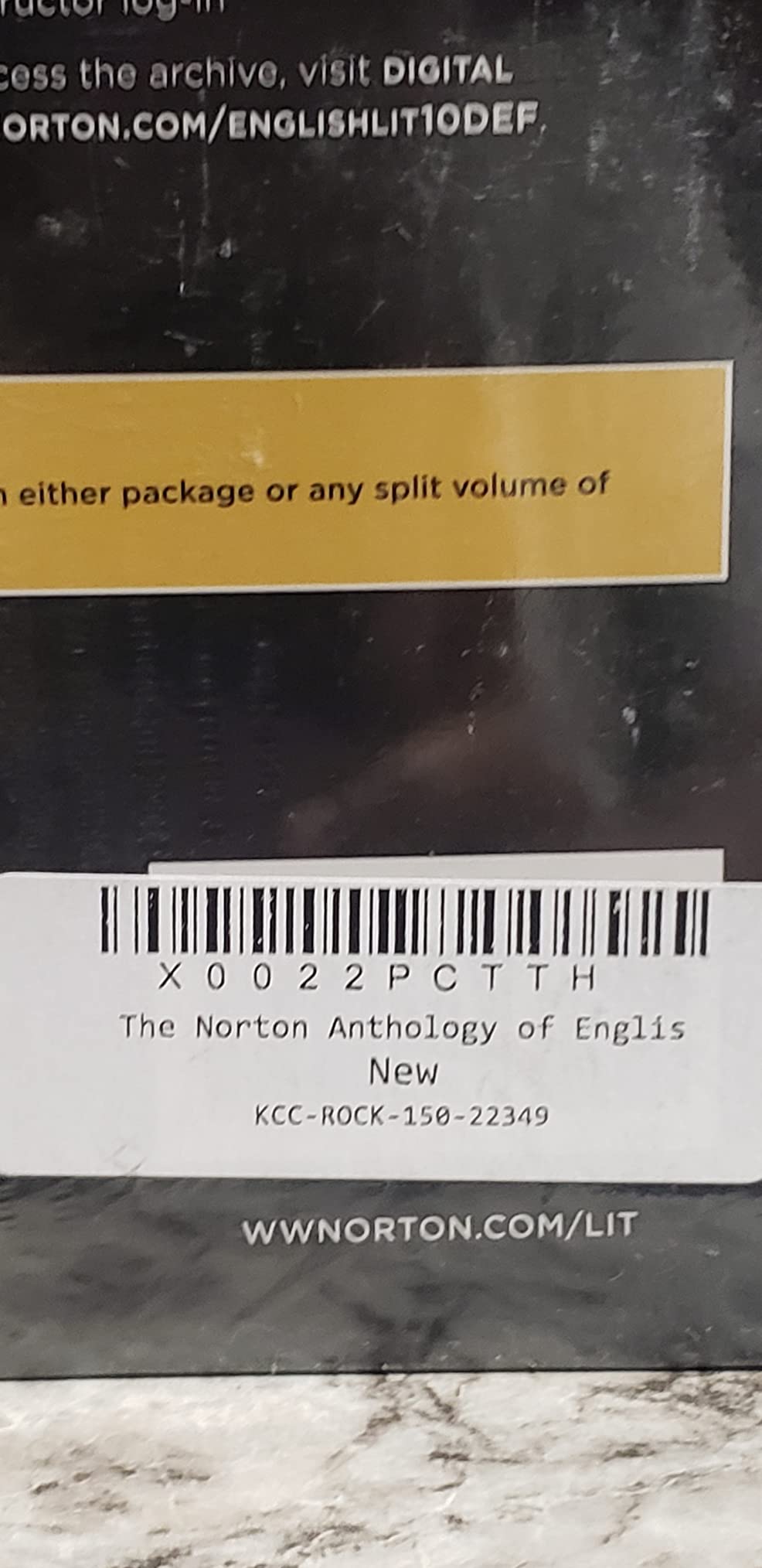 The Norton Anthology of English Literature 2 (D-F) customer photo 1