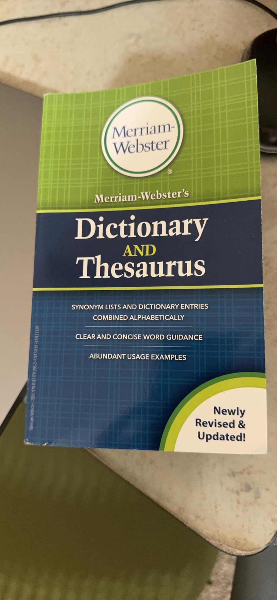 Merriam-Webster's Dictionary and Thesaurus, Newest Edition, Trade Paperback customer photo 1