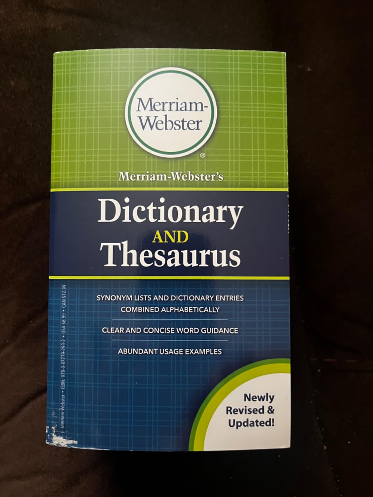 Merriam-Webster's Dictionary and Thesaurus, Newest Edition, Trade Paperback customer photo 2
