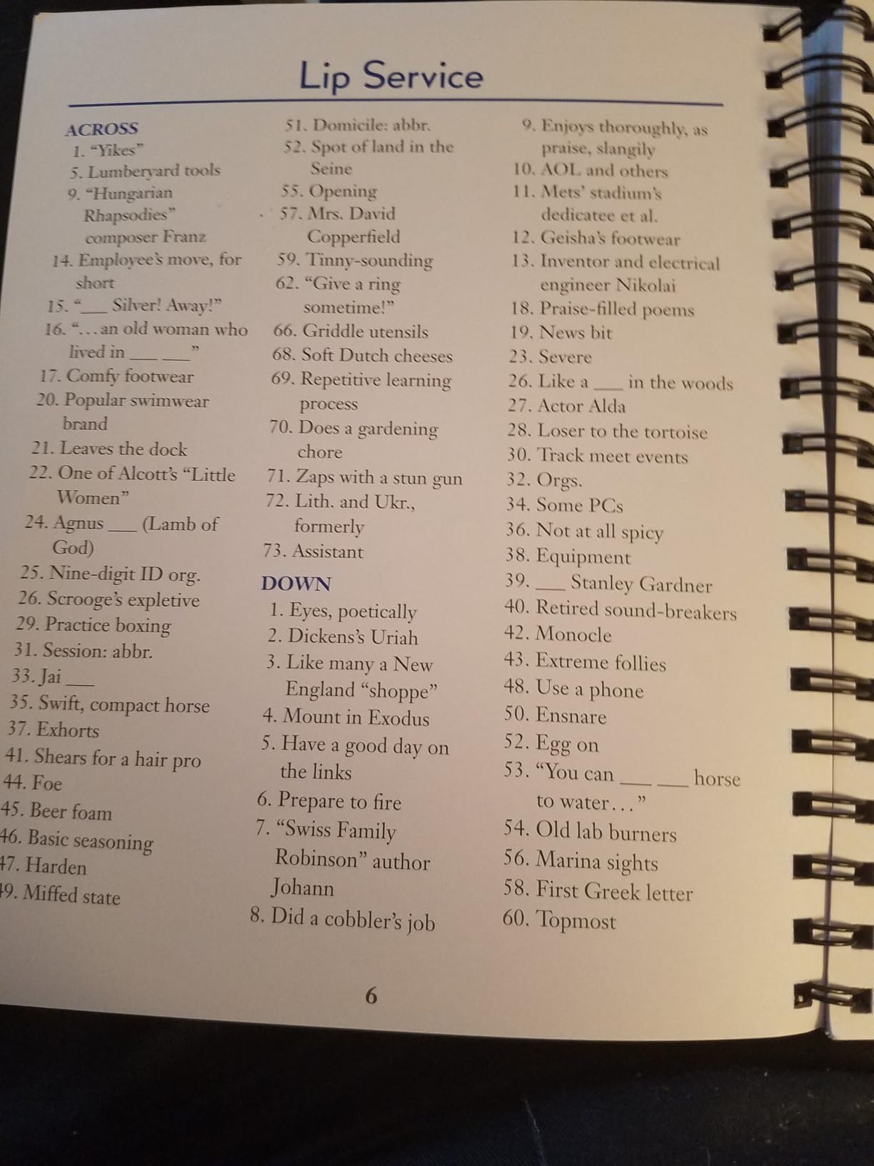 Brain Games - Crossword Puzzles - Large Print (Blue) customer photo 1