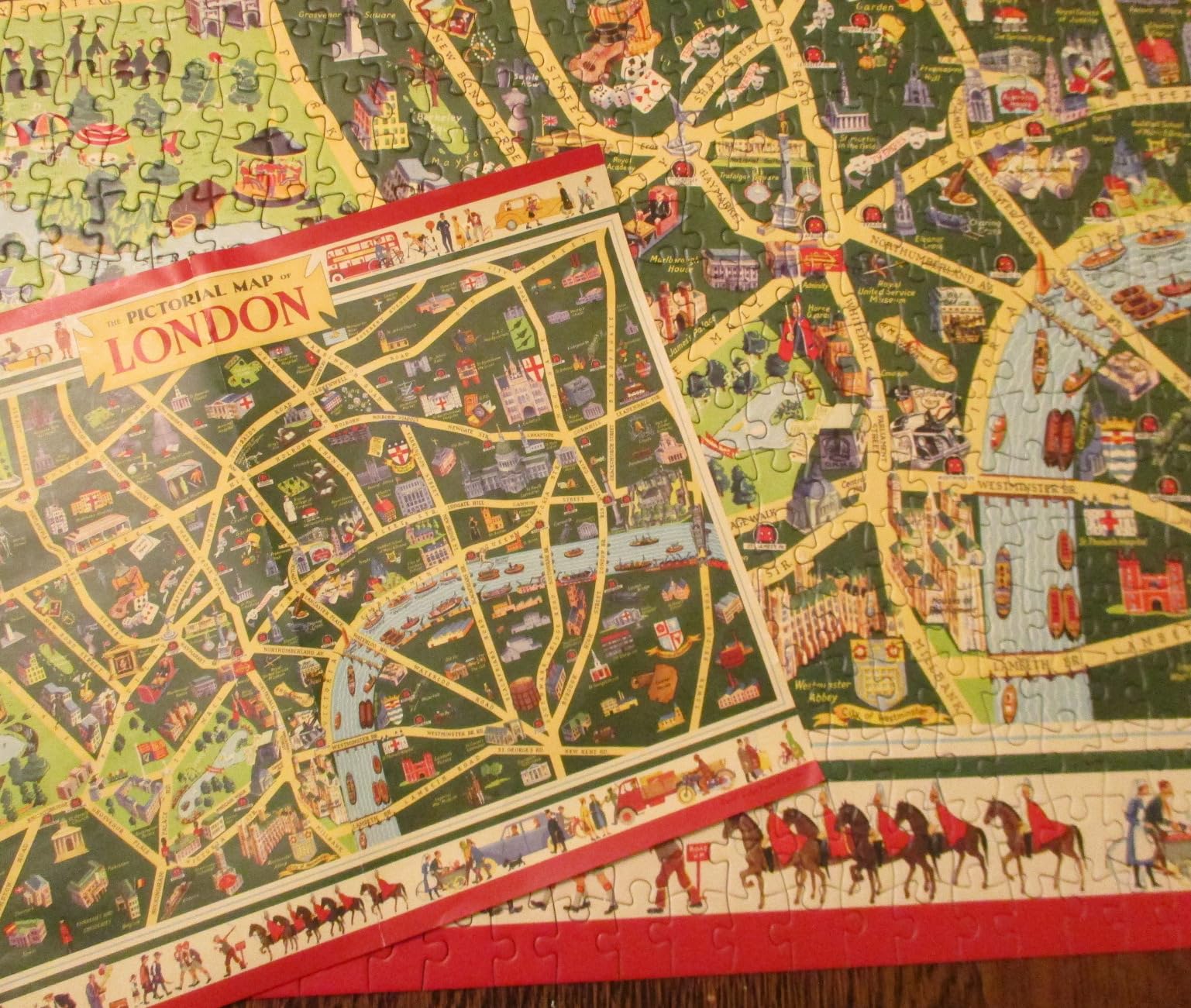 Cavallini 1000 Piece Puzzle, Map of London customer photo 1