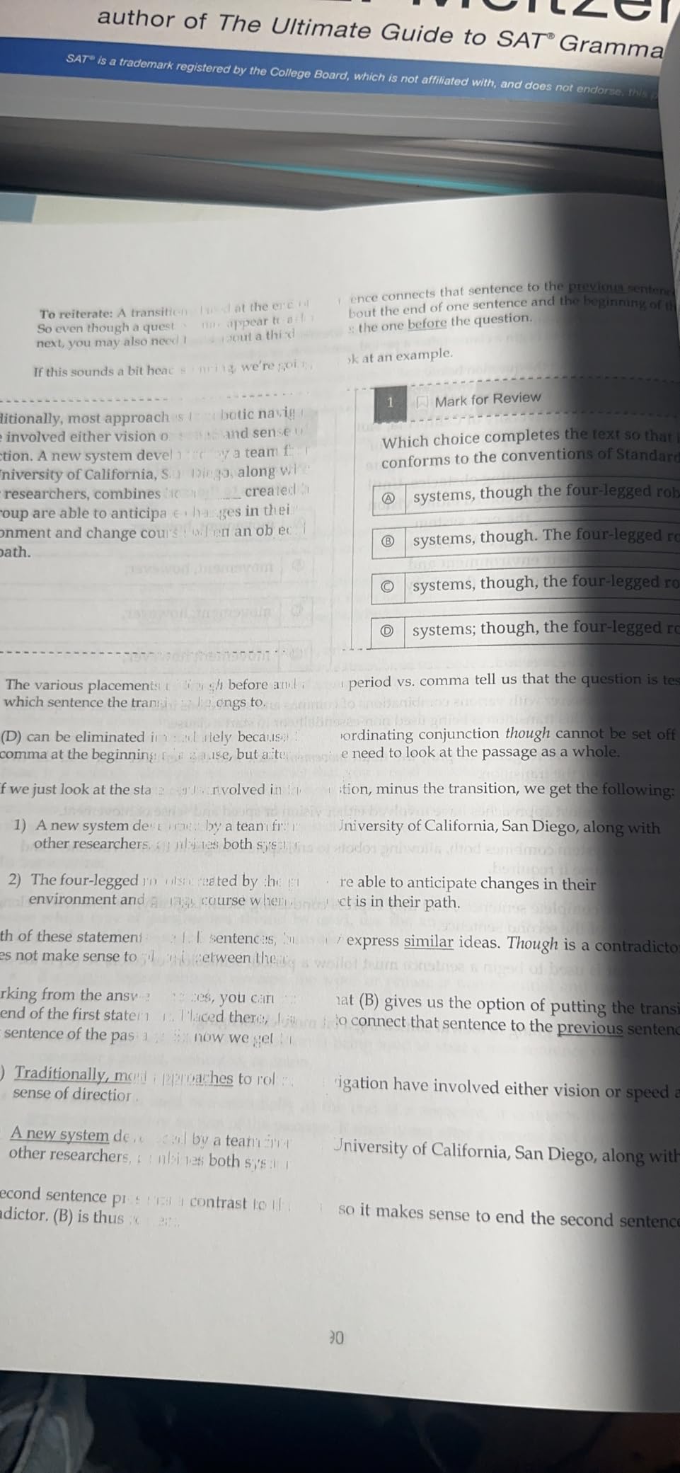 The Ultimate Guide to SAT Grammar, Sixth Edition customer photo 2
