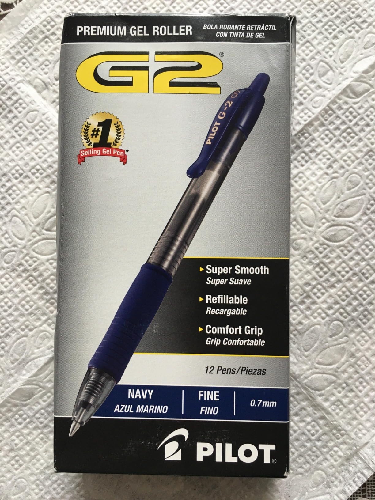 PILOT G2 Premium Gel Roller Pens, Blue Ink Pens Fine Point, Pack of 12 customer photo 2