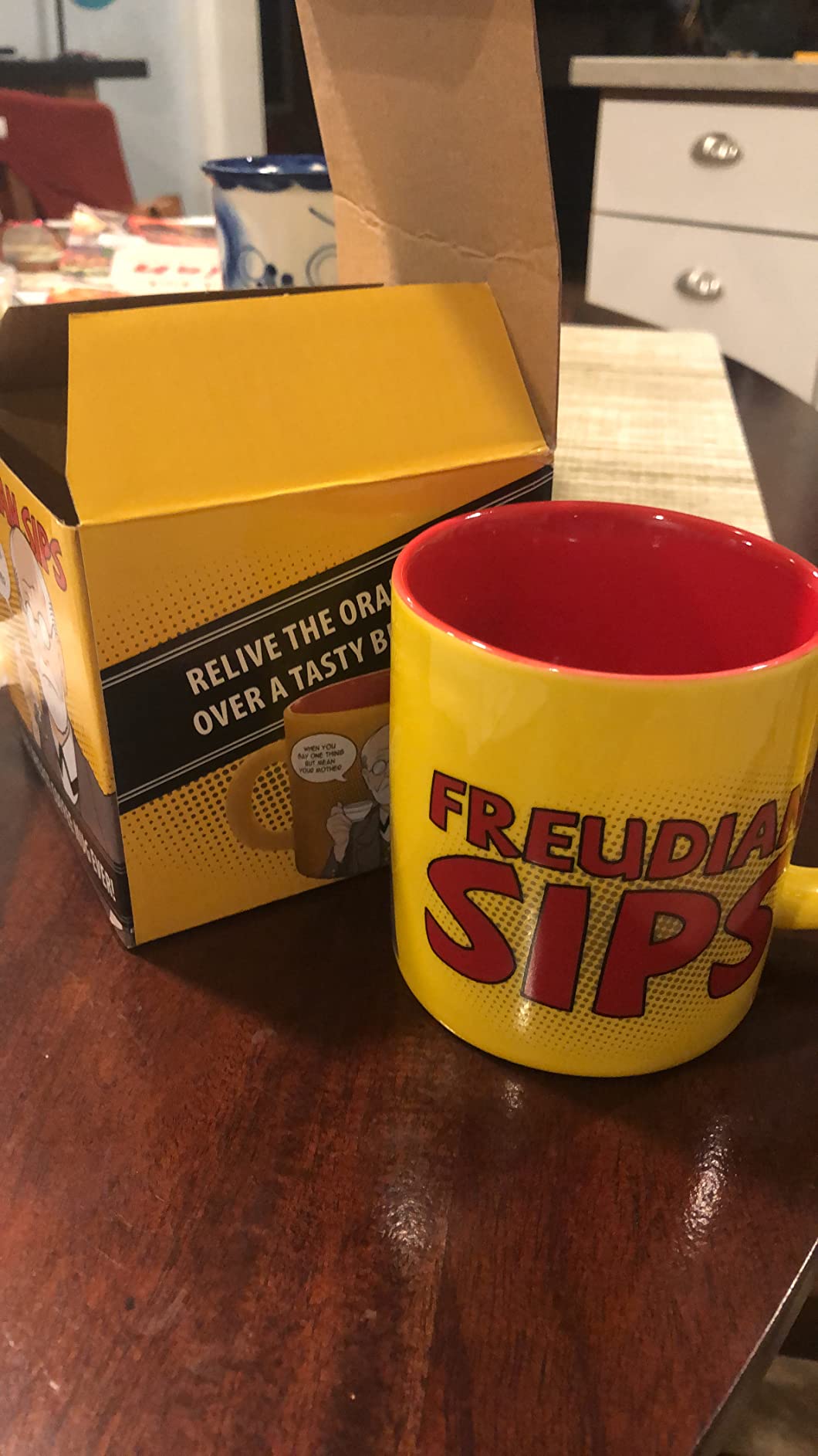 Henry VIII Disappearing Coffee Mug - Add Hot Water and Watch Henry's Wives Disappear - Comes in a Fun Gift Box - by The Unemployed Philosophers Guild, 10Fl oz customer photo 2
