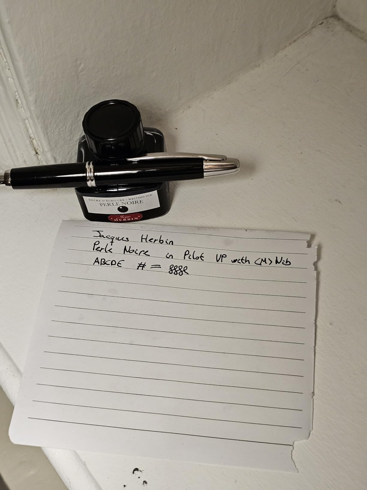 J. Herbin Fountain Pen Ink - 30 ml Bottled - Perle Noire (Black), 1.01 Fl Oz customer photo 1