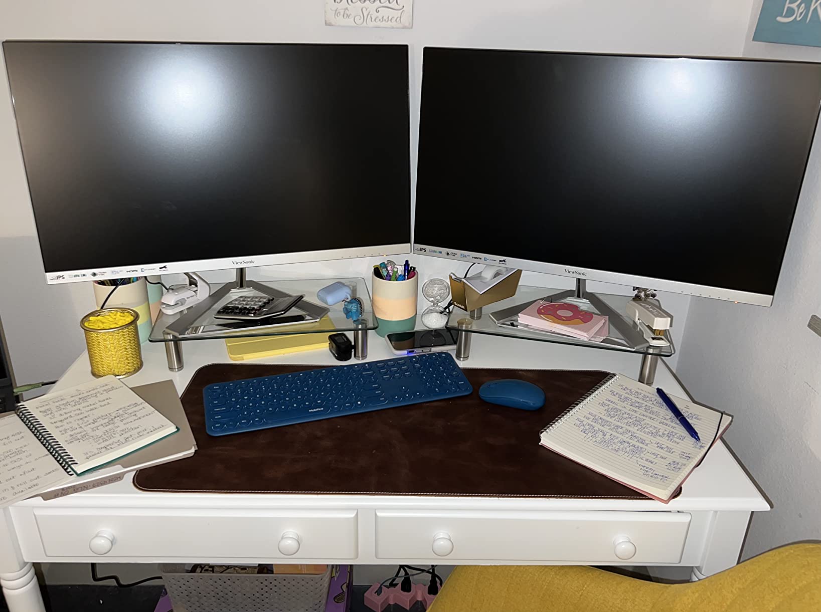 SEI Furniture - Writing 2-drawer Desk - Espresso - Transitional Design, Brown Finish - Ideal for Home Office, Bedroom (HO8799) customer photo 2