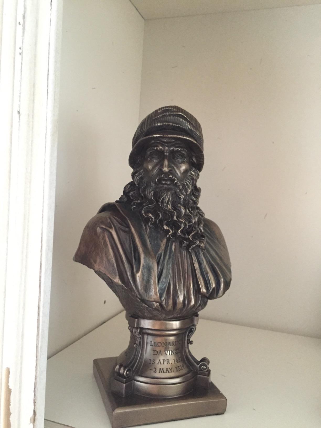 Unicorn Leonardo da Vinci Bust Statue - 9.125
