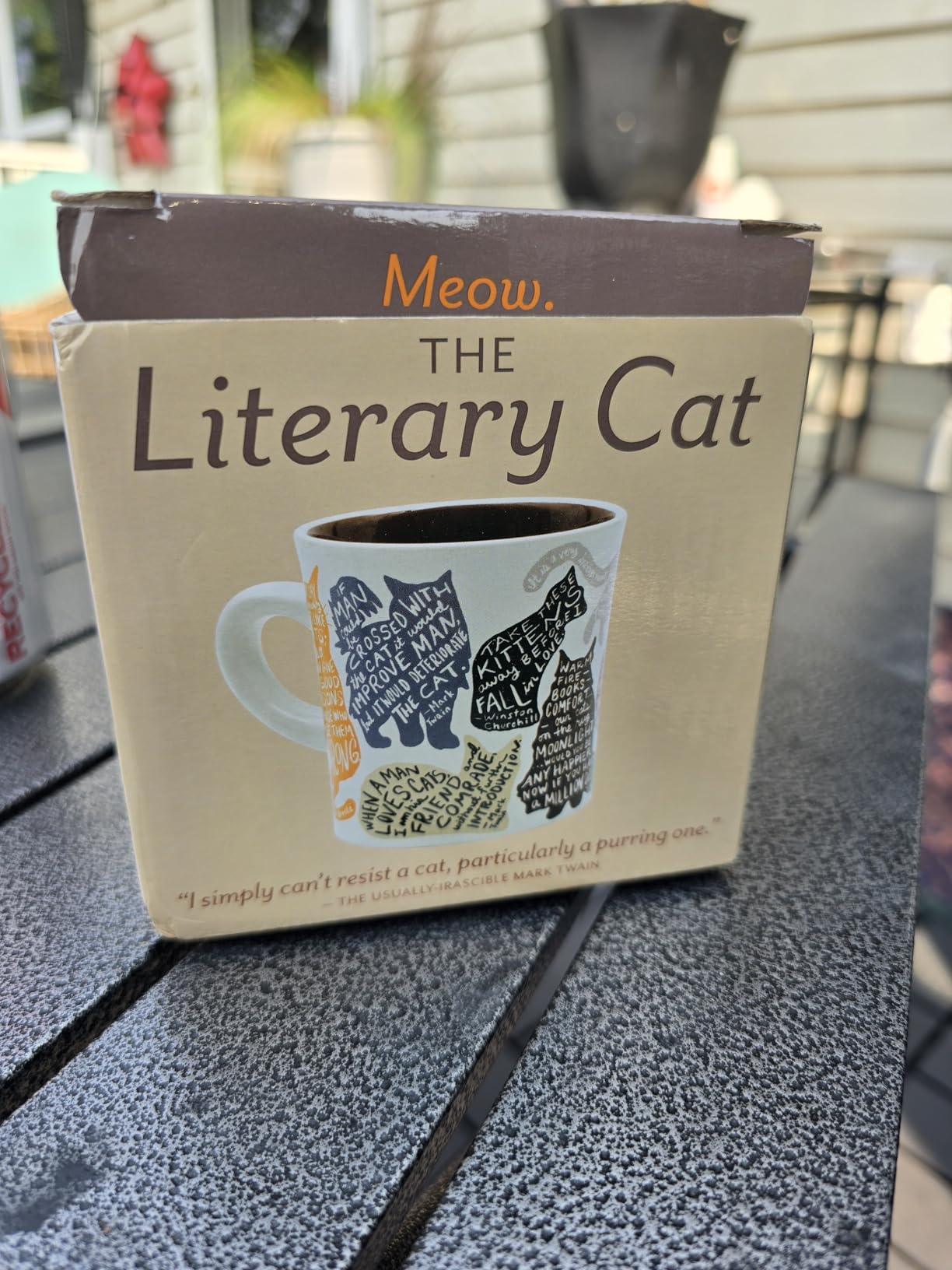 Literary Cat Mug - Kitten Quotes From Famous Writers Authors and Other Feline Lovers - Comes in a Fun Gift Box customer photo 1