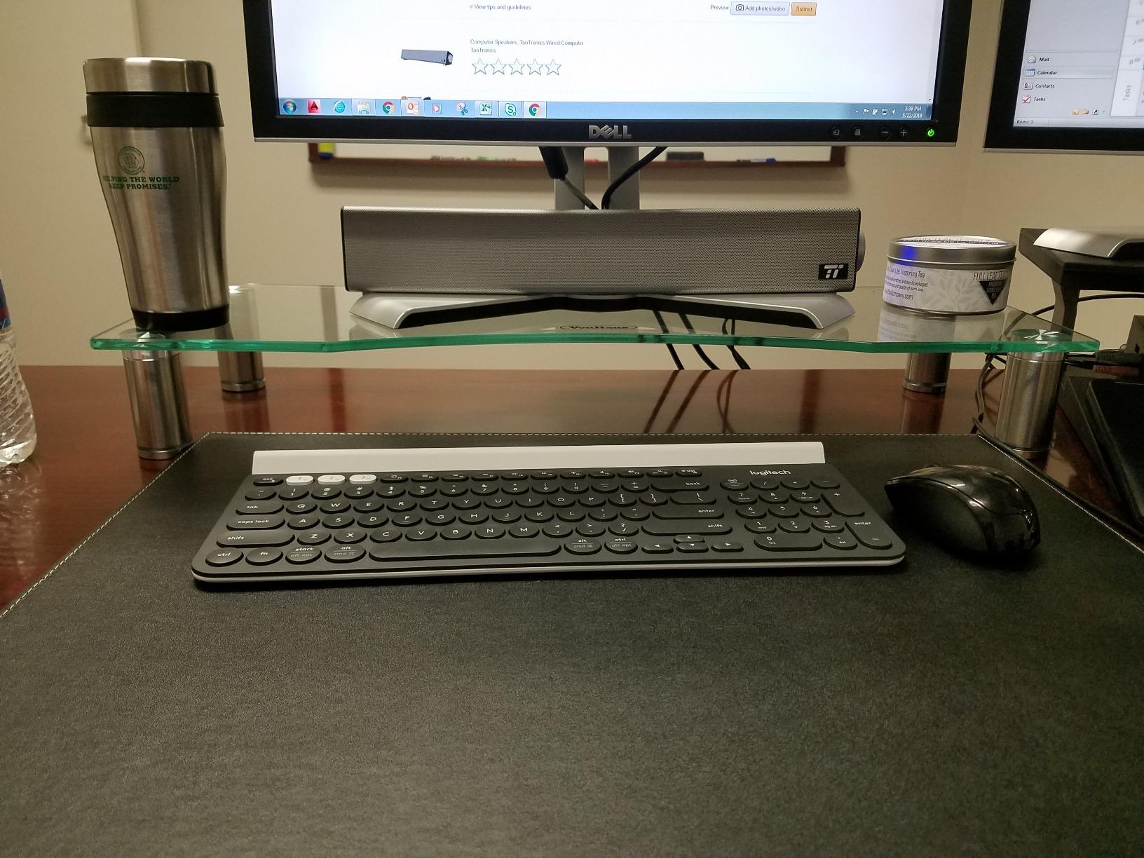 18''x14'' Large Rectangle A3 Desk Writing & Drawing Desk Pad &Board Table Protector Mat with Paper Clip on Top Black customer photo 1