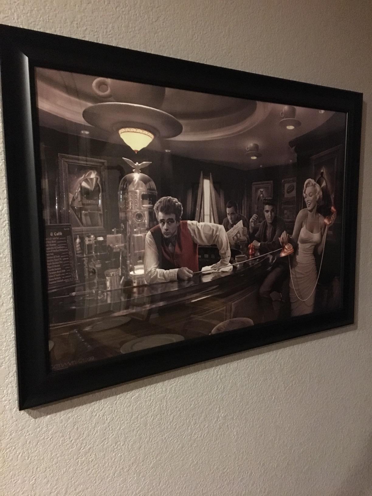 Java Dreams with James Dean Marilyn Monroe Elvis Presley and Humphrey Bogart Art Print Poster Wall Decor Celebrity Movie Stars Hollywood customer photo 2