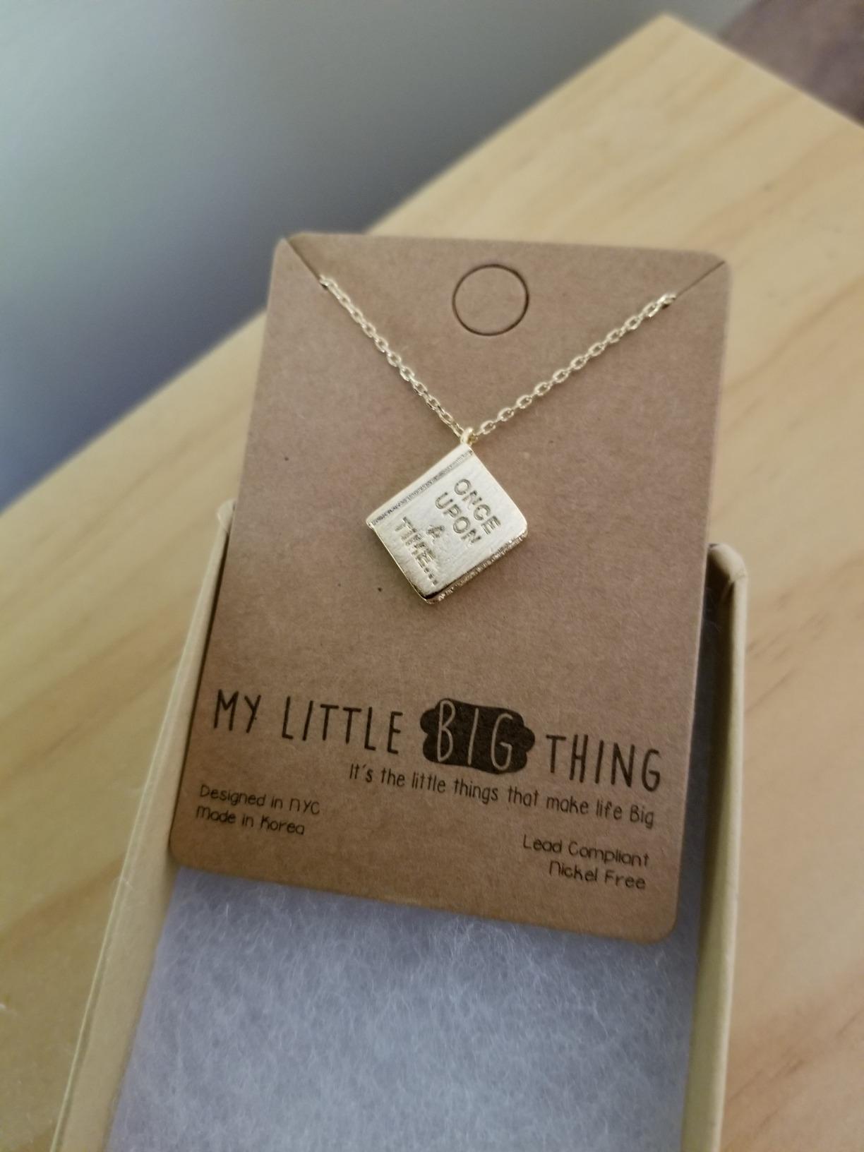 Handcrafted Once Upon A Time Book Necklace customer photo 1