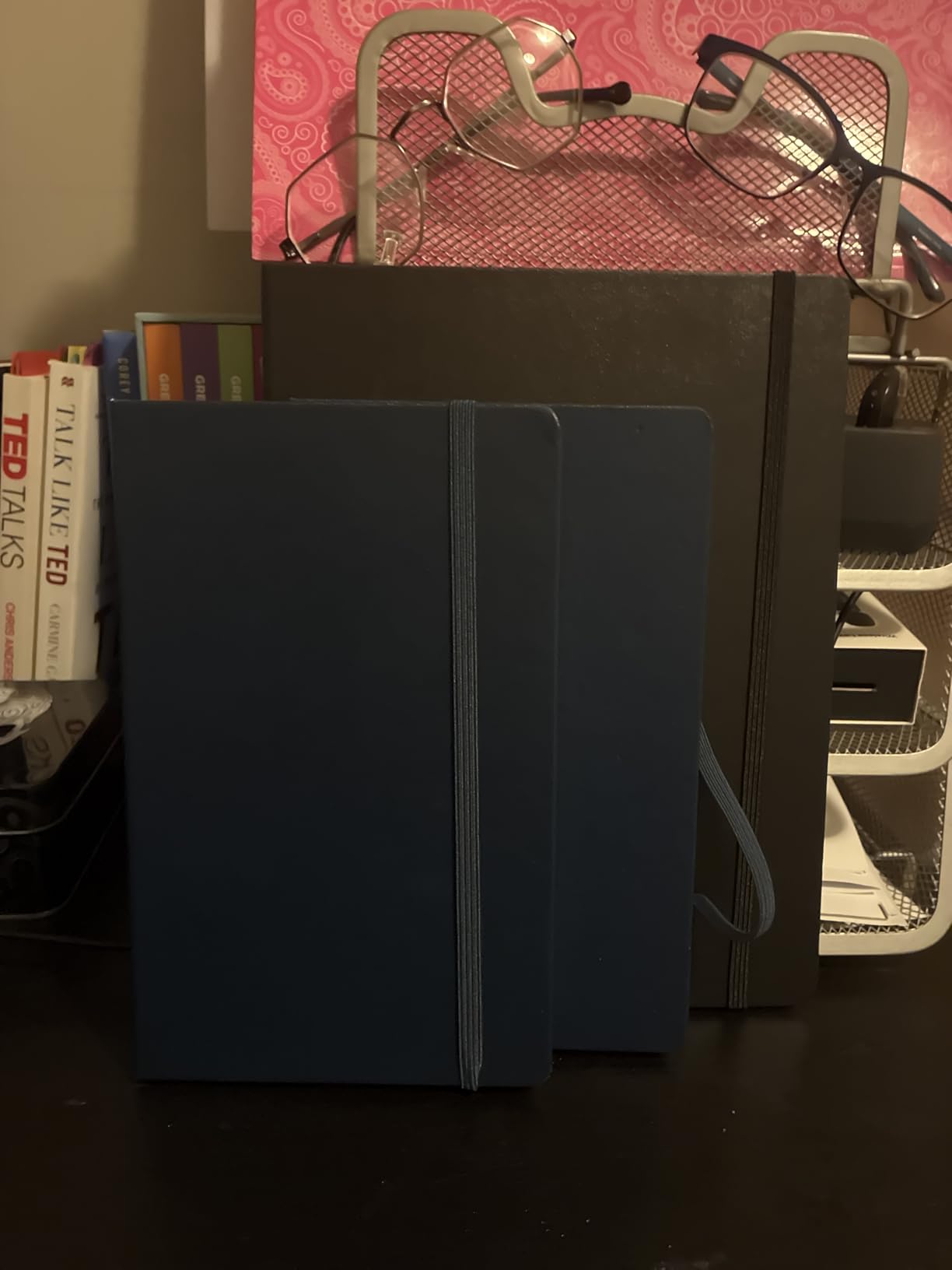 Moleskine Classic Notebook, Large, Ruled, Sapphire Blue, Hard Cover (5 x 8.25) customer photo 1