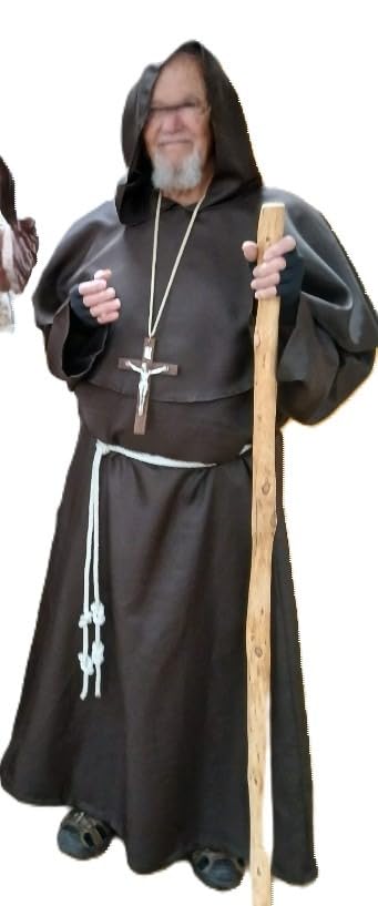 GOLDSTITCH Friar Medieval Hooded Monk Renaissance Priest Robe Costume Cosplay customer photo 2