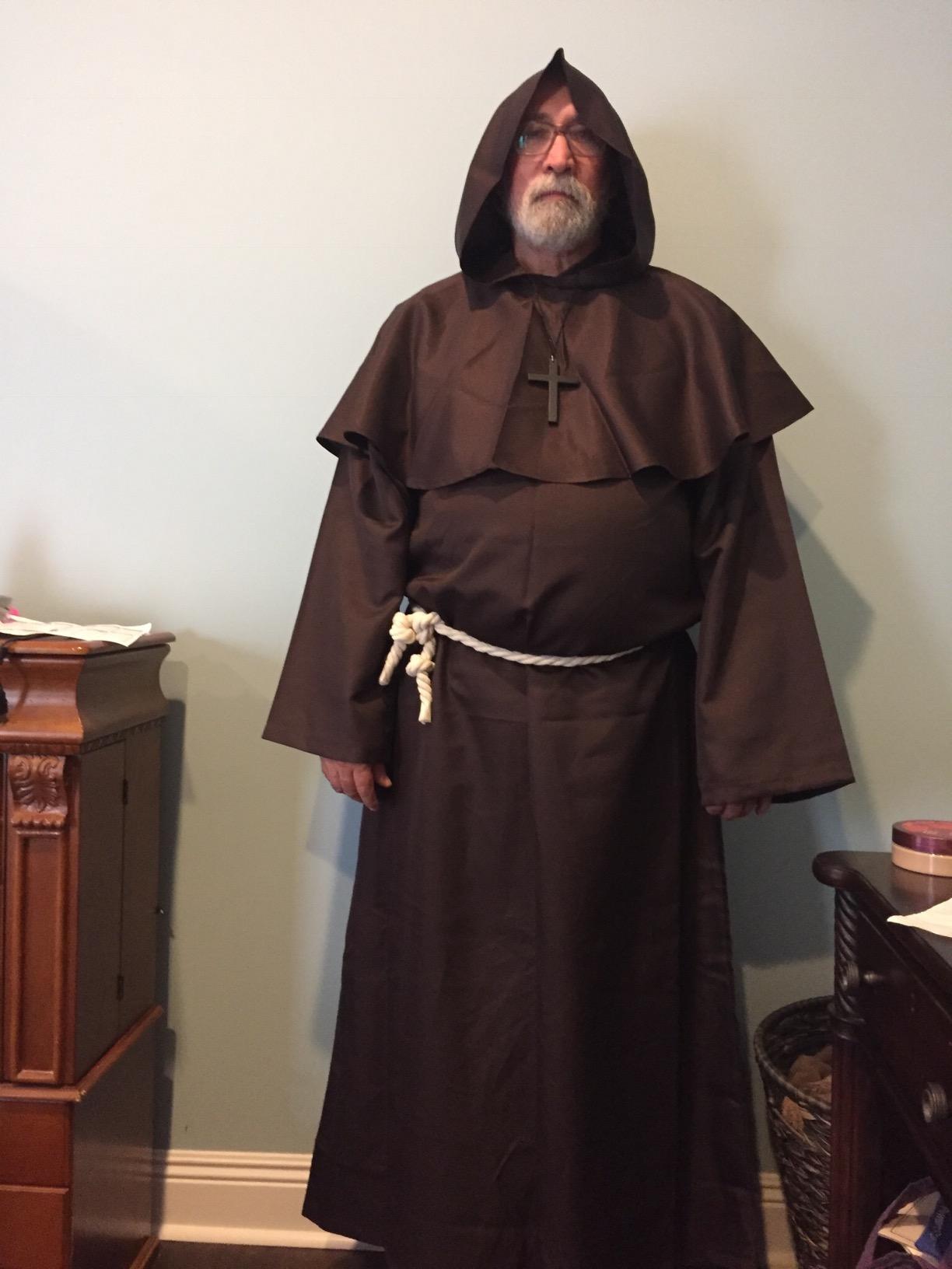 GOLDSTITCH Friar Medieval Hooded Monk Renaissance Priest Robe Costume Cosplay customer photo 1