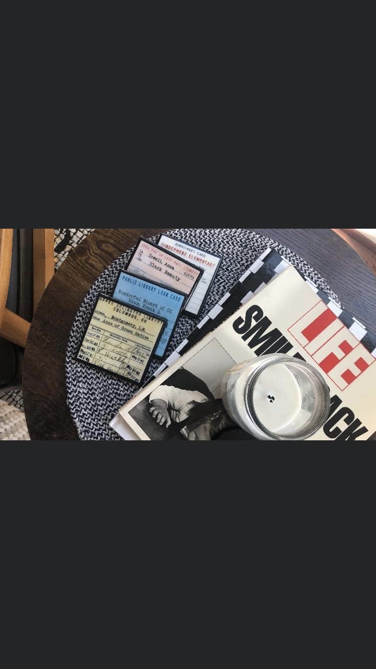 Library Card Book Club Coaster Set customer photo 2