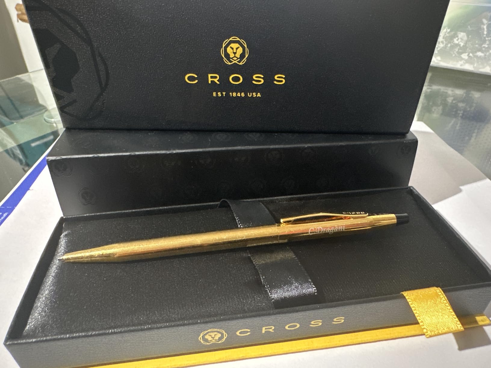 Cross Classic Century Personalized Ballpoint Pen in 23K Gold Plated customer photo 1