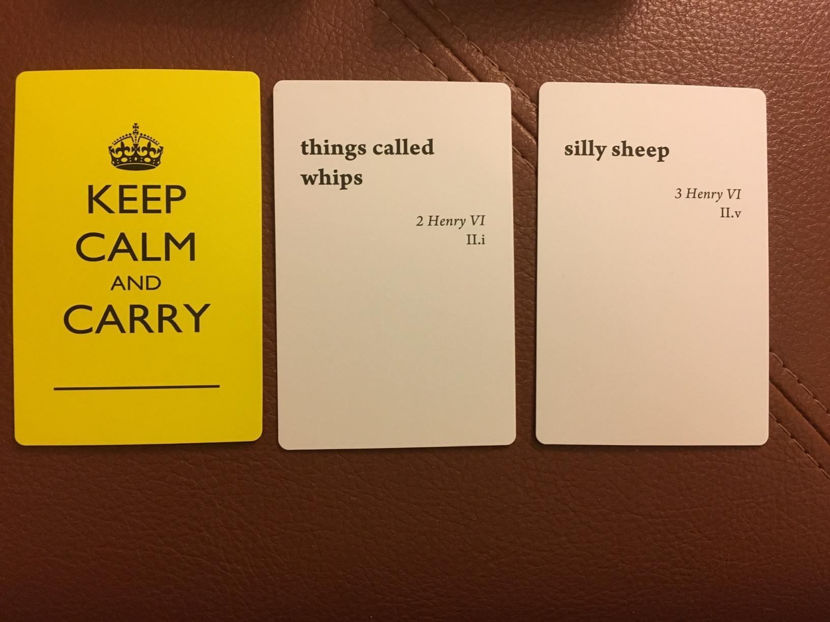 Bards Dispense Profanity | A Party Game Based on the Works of William Shakespeare customer photo 2