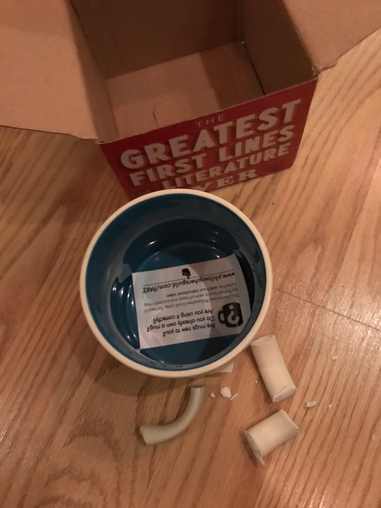 The Unemployed Philosophers Guild First Lines of Literature Coffee Mug - Famous Openings from Books, Novellas, and Short-Stories, Comes in a Box, 14oz customer photo 2