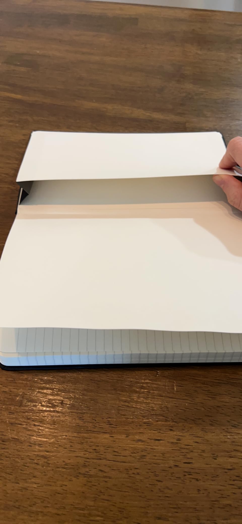 Amazon Basics Classic Lined Writing Notebook for Note Taking and Journaling, Hardcover with Elastic Closure, 240 Pages, 5