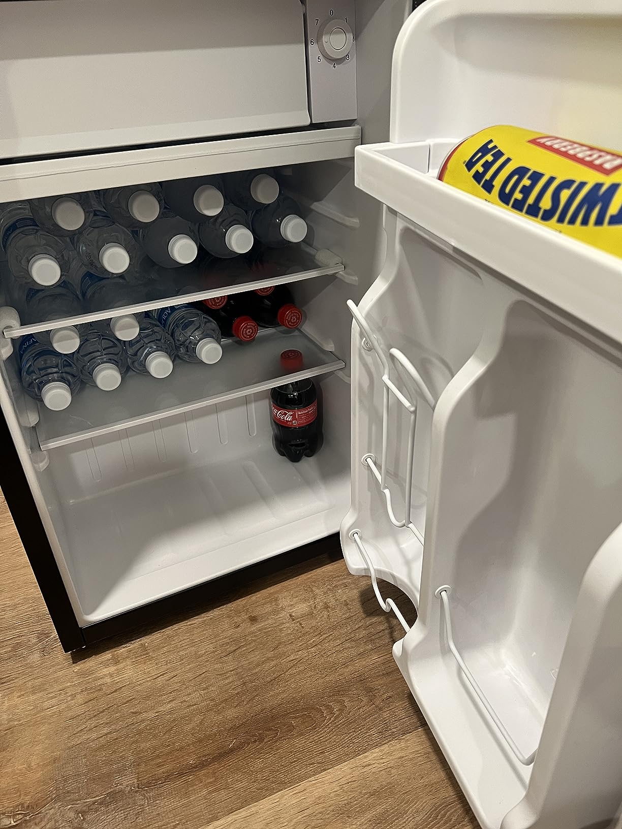 BLACK+DECKER 2.5 Cu. Ft. Compact Refrigerator, BCRK25V, Stainless Look | Energy Star Certified, Single Door Mini Fridge with Chiller Compartment, Personal Fridge for Home or Dorm, R600a Refrigerant customer photo 2