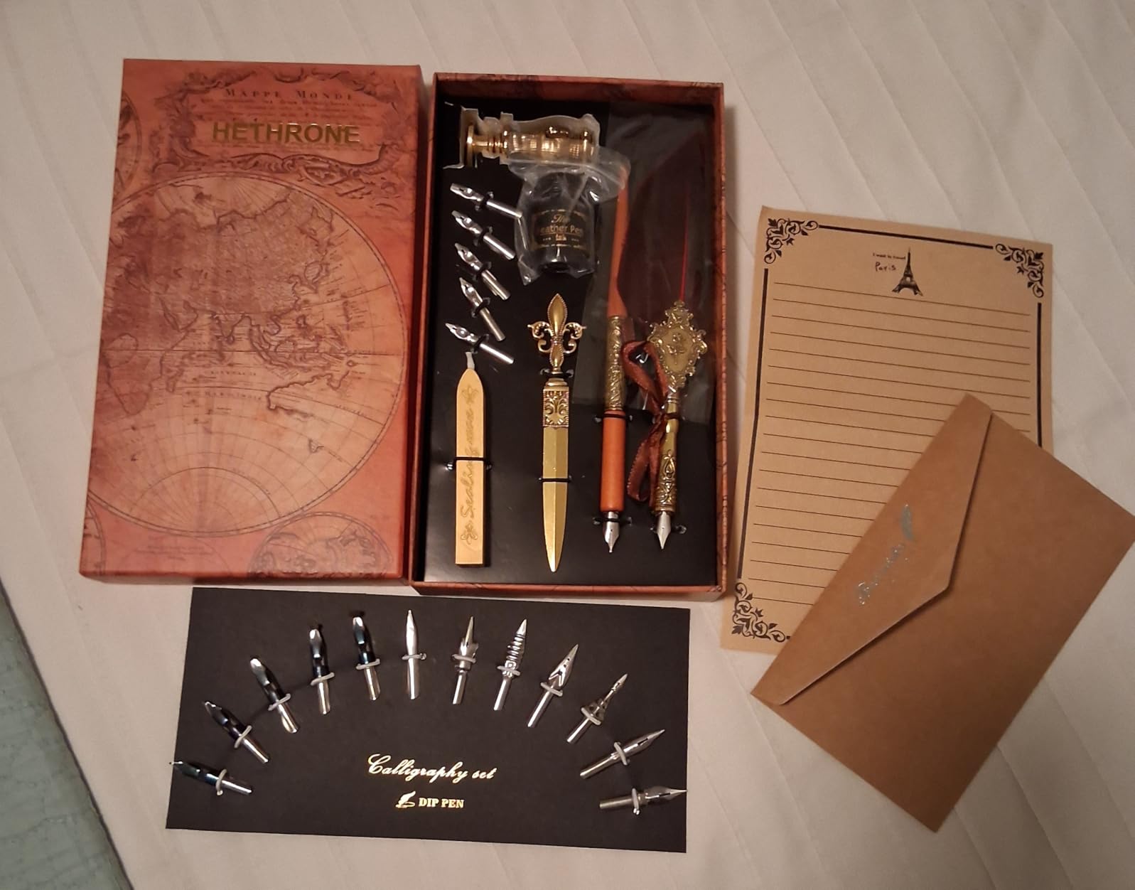 Hethrone Feather Pen and Ink Set - Quill Pens Calligraphy Pen Set Fountain Dip Pen customer photo 1