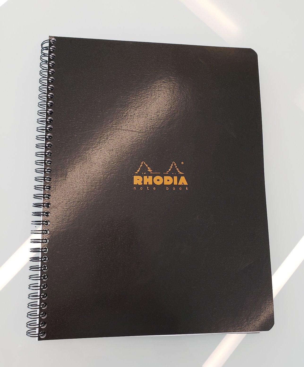 Rhodia 193101C - Spiral Notebook (Full Bound) White Notebook - A4+ - Ruled - 160 Detachable Pages - Clairefontaine Paper 80 g/m - Soft and Resistant Coated Card Cover - Classic customer photo 2