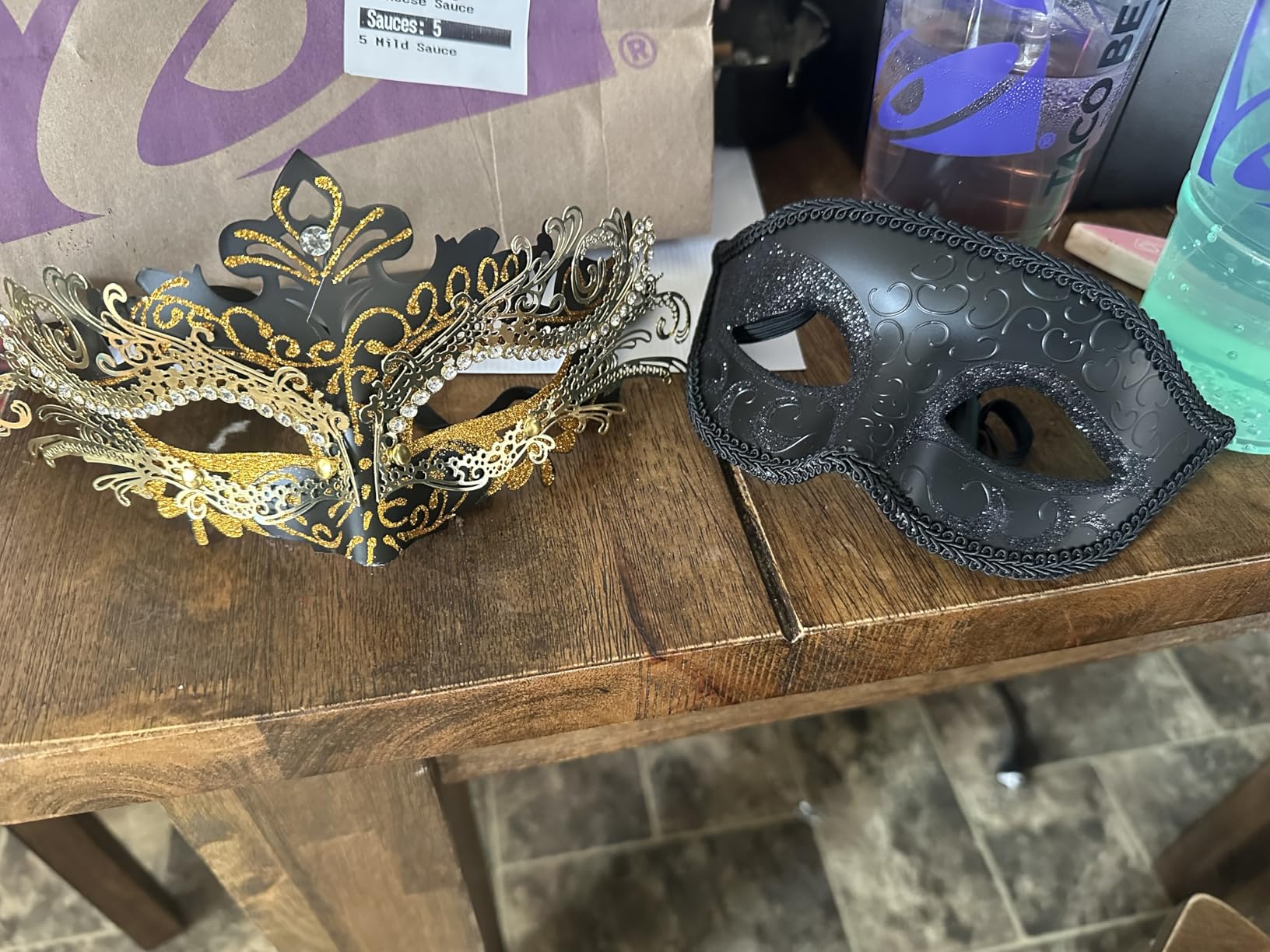 Couple Masquerade Mask Set - Venetian & Mardi Gras Mask for Women & Men customer photo 2