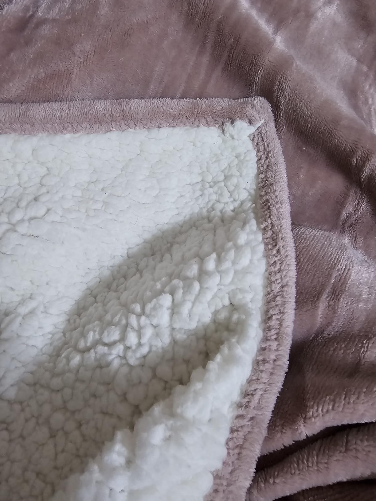 Utopia Bedding Reversible Plush Sherpa Blanket Throw Size Navy, 50x60 Inch | Soft, Warm, Fleece, Bed, Sofa, Couch, Camping, Travel, Cozy, All Season customer photo 2